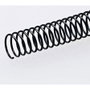 Fellowes Espirales Metálicos 16mm Negros Paso 5:1 para A4, Pack 100 Unidades